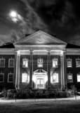 Vertical The Miami University Admin Hall black and white Photos