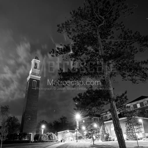 The Miami University Beta Theta Pi Bell Tower -- Oxford Black and White Photos