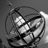 Square The Miami University Sundial black and white Photos