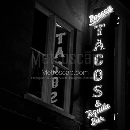 Roccos Tacos and Tequila Bar -- Palm Beach Black and White Photos