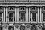 Horizontal The Academie Nationale de Musique landscape black and white Photography