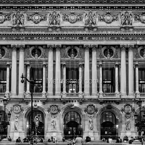 The Academie Nationale de Musique -- Paris Black and White Photography