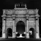 Square The Arc de Triomphe du Carrousel landscape black and white Photography