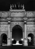 Vertical The Arc de Triomphe du Carrousel landscape black and white Photography