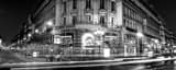 Panoramic BNP Paribas at Night landscape black and white Photography