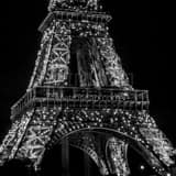 Square The Bottom of the Eiffel Tower landscape black and white Photography