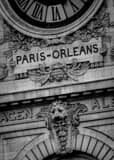 Vertical Chemen de Fer de Paris a Orleans landscape black and white Photography