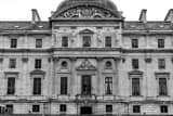 Horizontal The French Supreme Court Building - Cour de Cassation landscape black and white Photography