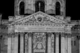 Horizontal The Front of the French Institute Building landscape black and white Photography
