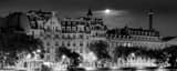 Panoramic The Hotel Seine landscape black and white Photography
