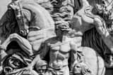 Horizontal The Le Resistance Relief on the Arc de Triomphe landscape black and white Photography