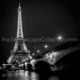 Square Le Tour Eiffel landscape black and white Photography