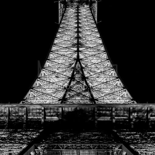 Le Tour Eiffel in La Rive Gauche -- Paris Black and White Photography