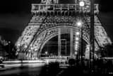 Horizontal Monparnass Tower from the Eiffel Tower landscape black and white Photography