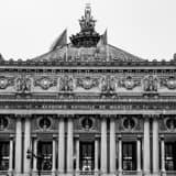 Square Le Nouvel Opera de Paris landscape black and white Photography