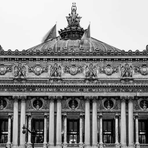 Le Nouvel Opera de Paris -- Paris Black and White Photography
