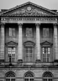 Vertical The Palace d'Armes at Versailles landscape black and white Photography