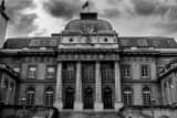 Horizontal The Palace of Justice of Paris landscape black and white Photography