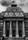 Vertical The Palace of Justice of Paris landscape black and white Photography