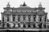 Horizontal The Palais Garnier Opera House landscape black and white Photography