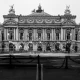 Square The Palais Garnier Opera House landscape black and white Photography