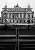 Vertical The Palais Garnier Opera House landscape black and white Photography