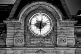 Horizontal The Paris-Orleans Clock on the Musee d'Orsay landscape black and white Photography