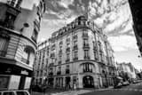 Horizontal Rue Vaugirard Sixieme Arrondissement landscape black and white Photography
