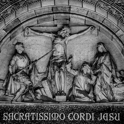 The Sacred Heart of Jesus Christ -- Paris Black and White Photography