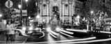 Panoramic Saint Michel at Night landscape black and white Photography