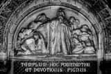 Horizontal Templum Hoc Poenitentiae et Devotionis Pignus landscape black and white Photography