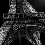 Square The Eiffel Tower landscape black and white Photography