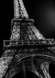 Vertical The Eiffel Tower landscape black and white Photography