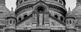 Panoramic The Sacred Heart of Jesus Christ landscape black and white Photography