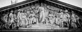 Panoramic The Top of the Assemblee Nationale landscape black and white Photography