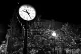Horizontal The Rolex Clock on Main Street in Park City black and white Pictures
