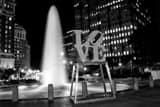 Horizontal The LOVE Sculpture in Love Park black and white Pictures
