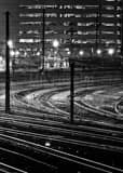 Vertical Train Tracks Feed 30th Street Station black and white Pictures