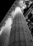 Vertical An Art Museum Pillar black and white Pictures