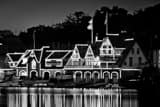 Horizontal Close up of the Malta Row Club on Boathouse Row Photography