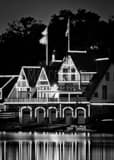 Vertical Close up of the Malta Row Club on Boathouse Row Photography