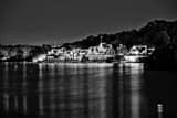 Horizontal Boathouse Row along the Schuylkill River black and white Pictures