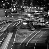 Square The Central Philadelphia Exit on I-76 in Center City black and white Pictures