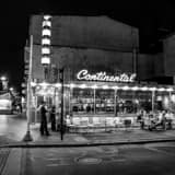 Square The Continental Martini Bar on Market Street black and white Pictures