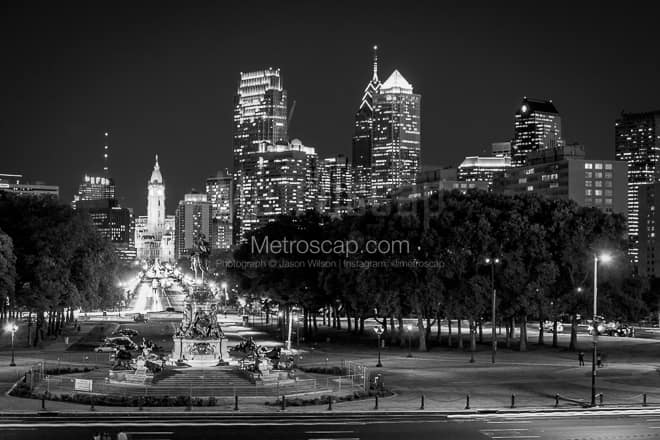The Philadelphia Skyline -- Philadelphia Black and White Photos