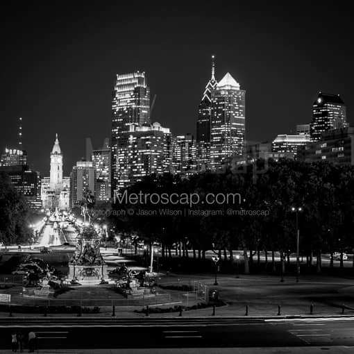 The Philadelphia Skyline -- Philadelphia Black and White Photos