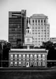 Vertical Independence Hall and the Penn Mutual Building black and white Pictures