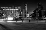 Horizontal Lincoln Financial Field black and white Pictures