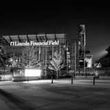 Square Lincoln Financial Field black and white Pictures