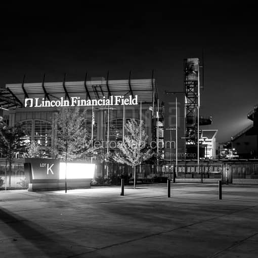 Lincoln Financial Field -- Philadelphia Black and White Photos